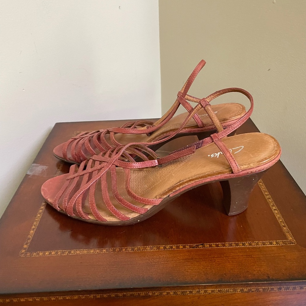 Clarks Leather Strappy Sandal